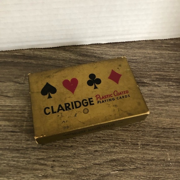 Vtg Claridge Purple Floral Playing Cards - Picture 2 of 10